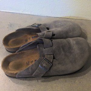 Birkenstock Oiled Leather Boston Clogs - Excellent Condition